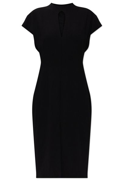 Jil Sander Keyhole Neck Midi Dress