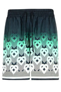 Casablanca Gradient Monogram Satin Shorts