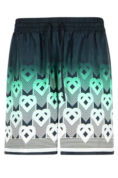 Casablanca Gradient Monogram Satin Shorts