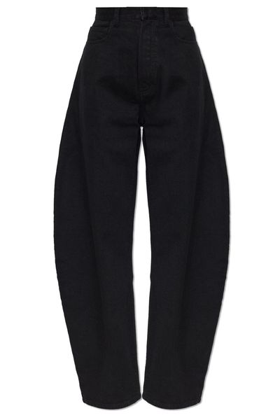 Alaïa High-Waisted Wide-Leg Jeans