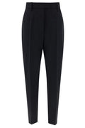 Prada Pleated Tapered-Leg Trousers