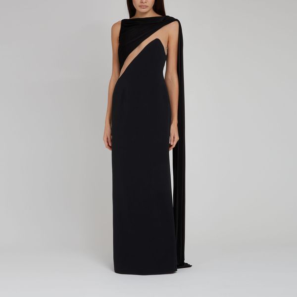 David Koma Draped Maxi Dress