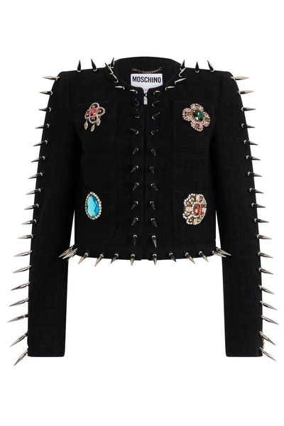 Moschino Couture! Cropped Tweed Jacket