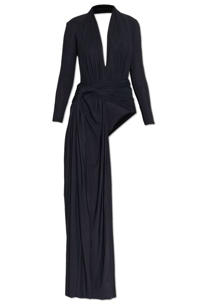Balenciaga Open-Back Asymmetric Dress