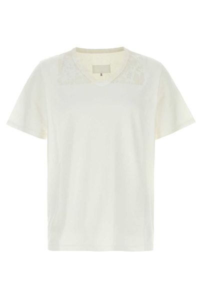 Maison Margiela Short Sleeve V-Neck T-Shirt