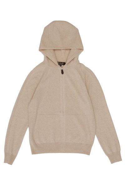 Loro Piana Zip-Up Hooded Cardigan