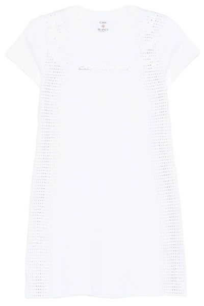 Casablanca Short-Sleeved Crewneck Dress