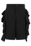 Black Comme des Garçons Sculptural Ruffle Shorts