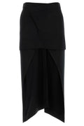 Alexander McQueen Asymmetric Midi Skirt