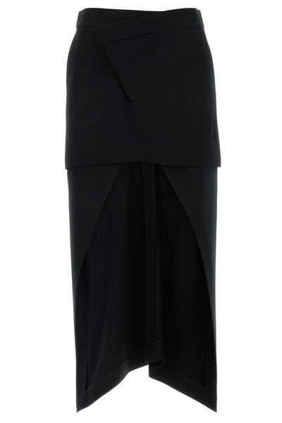 Alexander McQueen Asymmetric Midi Skirt