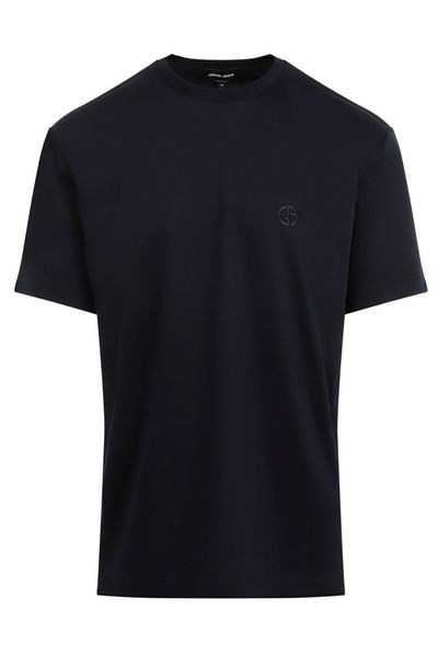 Giorgio Armani Logo Embroidered Crewneck T-Shirt