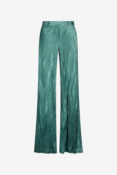 Roberto Cavalli Crinkled Wide-Leg Pants