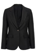 Brunello Cucinelli Monili Detailed Single-Breasted Blazer