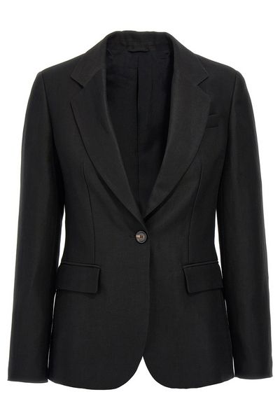 Brunello Cucinelli Monili Detailed Single-Breasted Blazer