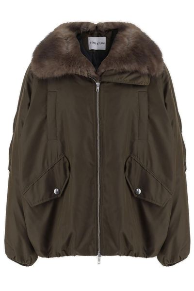 Stand Studio Faux Fur Collar Coat
