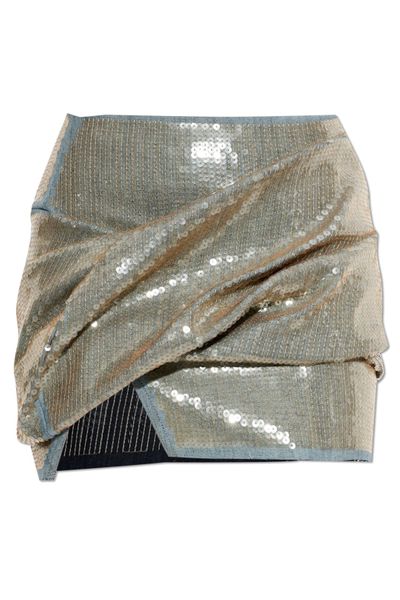 Rick Owens Sequin Embellished Mini Skirt