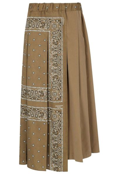 Weekend Max Mara Wkdceci Paisley Panelled Midi Skirt