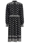 Dolce & Gabbana Allover Logo Printed Midi Dress