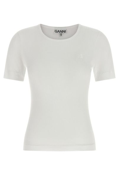 Ganni Logo Embroidery T-Shirt