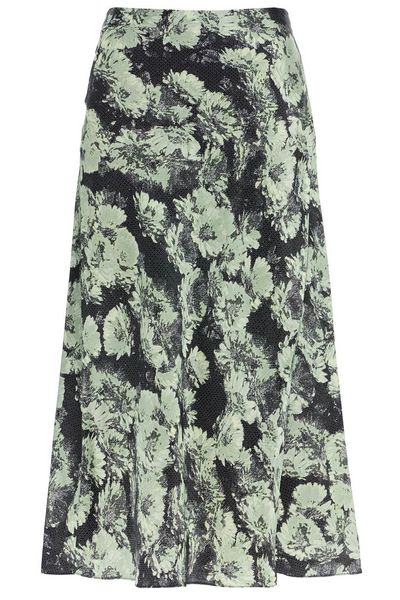 Tory Burch Printed Satin Skirt