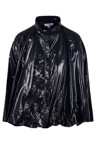 Alaïa Draped Glossy Jacket