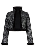 Moschino High Neck Cropped Jacket