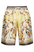 Dolce & Gabbana Printed Twill Shorts