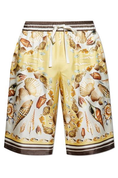 Dolce & Gabbana Printed Twill Shorts