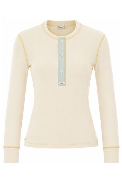 Chloé Fitted Henley Shirt