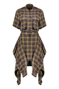 Diesel Check-Print Shirt Dress