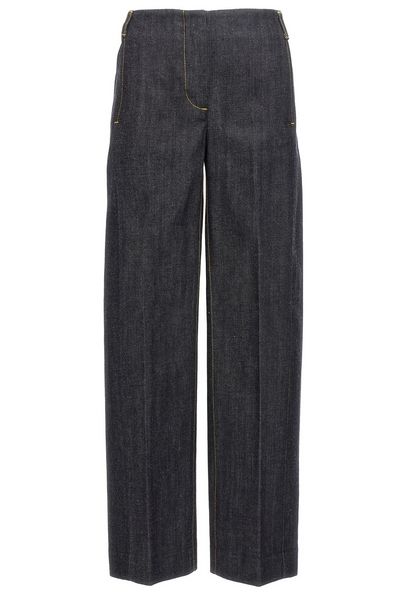 Tory Burch Princess Seam Pleated Jeans