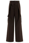 Burberry Wide-Leg Pleated Cargo Trousers