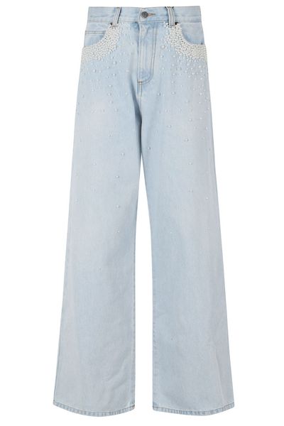 Giuseppe Di Morabito Embellished Wide-Leg Jeans