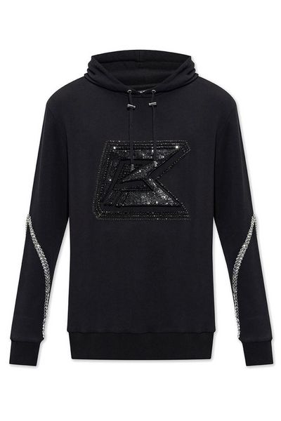 Balmain Embroidered Drawstring Hoodie
