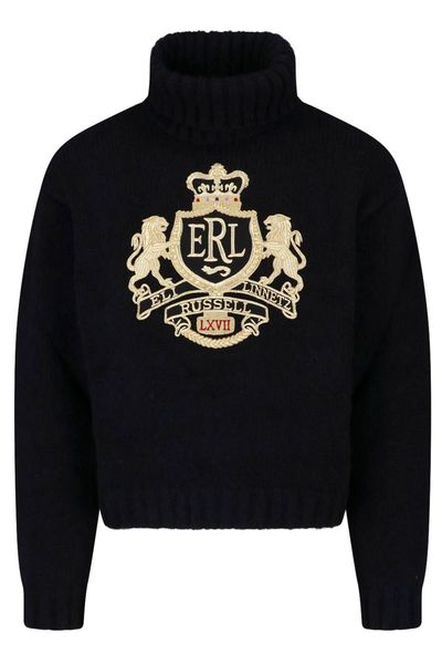 Erl Crest Turtleneck Knitted Sweater