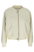 Jil Sander Leather Bomber Jacket