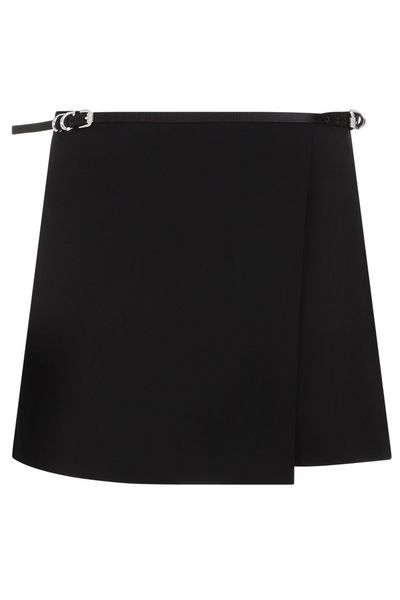 Givenchy Belted Wrap Mini Skirt