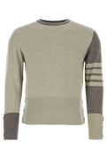 Thom Browne Striped Knitted Crewneck Jumper