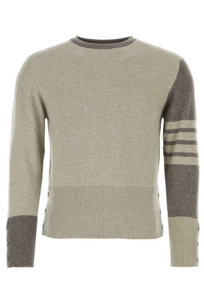 Thom Browne Striped Knitted Crewneck Jumper