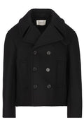 Saint Laurent Double-Breasted Cropped Coat