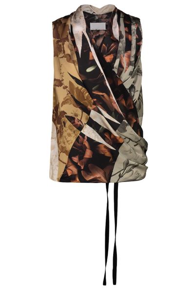 Maison Margiela Draped Sleeveless Top