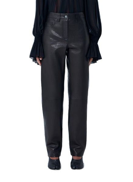 Khaite High-Waist Straight-Leg Trousers