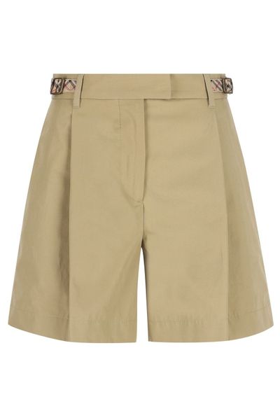 Burberry Check-Buckle Bermuda Shorts