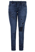 Diesel Grupee-Ne Tapered Distressed Jeans