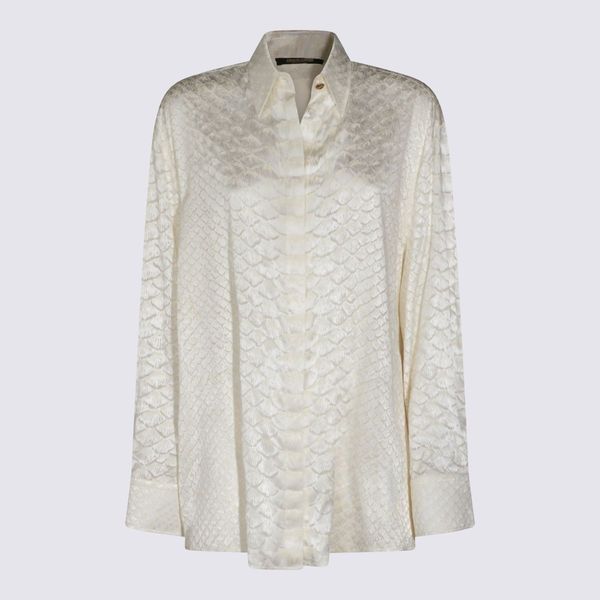 Roberto Cavalli Textured Long-Sleeve Shirt