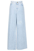 Max Mara Affari Logo Patch Wide Leg Jeans