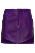 Salvatore Santoro Panelled Leather Mini Skirt