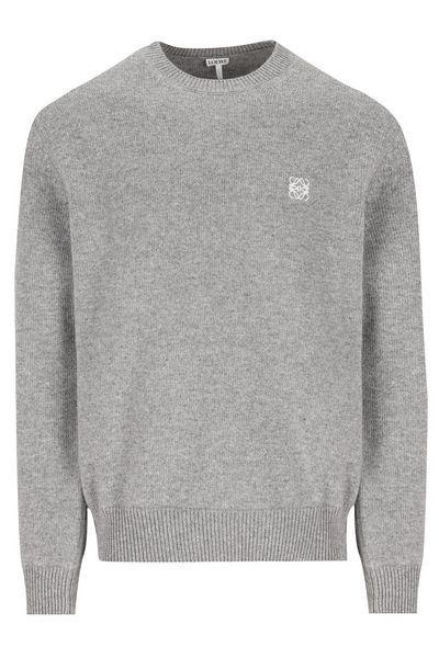 Loewe Logo Embroidered Crewneck Jumper