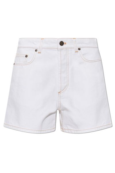 Versace High-Rise Denim Shorts