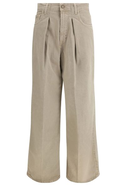 Haikure Pleated Wide Leg Jeans